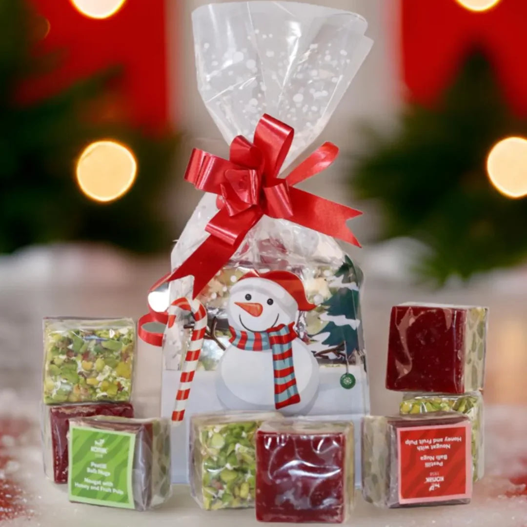 Yılbaşı Özel Hediyelik Poşette Gaziantep with Pistachio Pestilli Ballı Nougat - 160 g